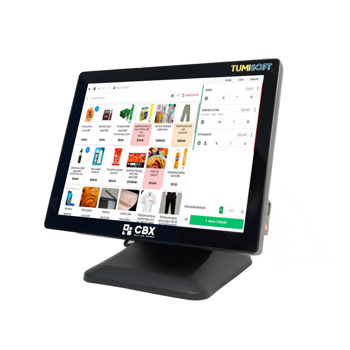 CBX ALL IN ONE CORE I3 POS - Tumisoft - POS #1 de Perú