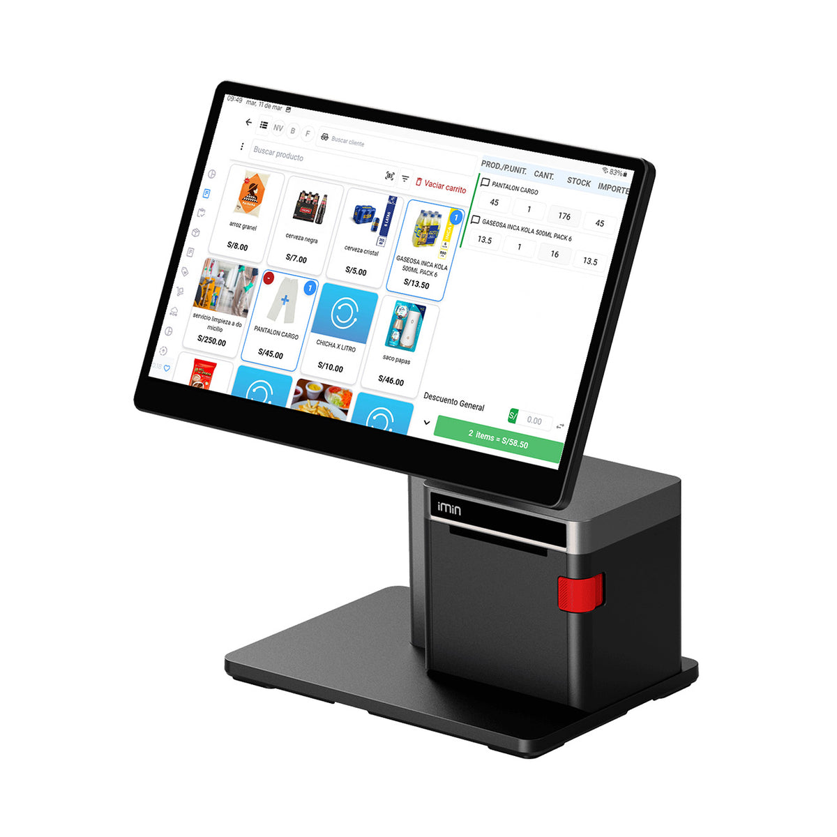 COMBO FULL SWAN 2 4GB + QR NFC - Tumisoft - POS #1 de Perú 