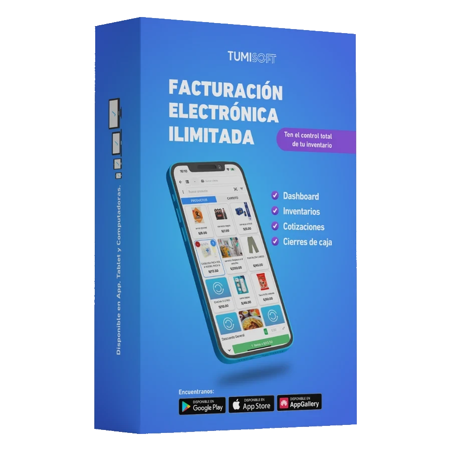 TumiSoft: facturación electrónica ilimitada, disponible en app, tablet y computadora